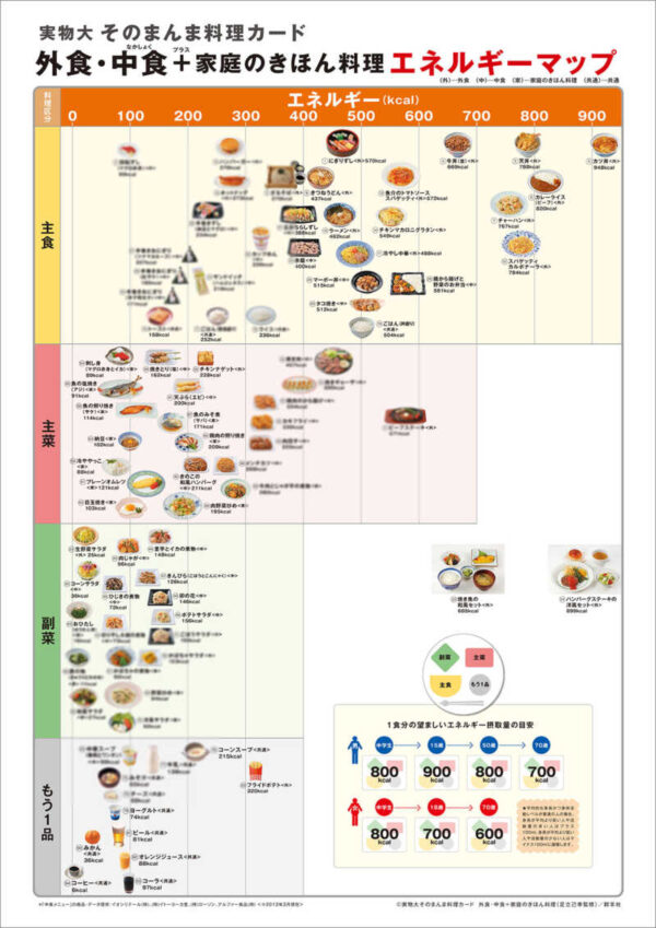 適量・バランスチェックポスター「エネルギーマップ」