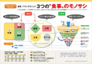 適量・バランスチェックポスター「適量・バランスチェック　３つの“食事”のモノサシ」 